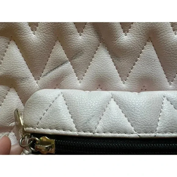 Betsy Johnson BackPack Art to Wear Grunge Y2K 90s Chunky Chevron Polka Dot Flaws - Picture 11 of 16